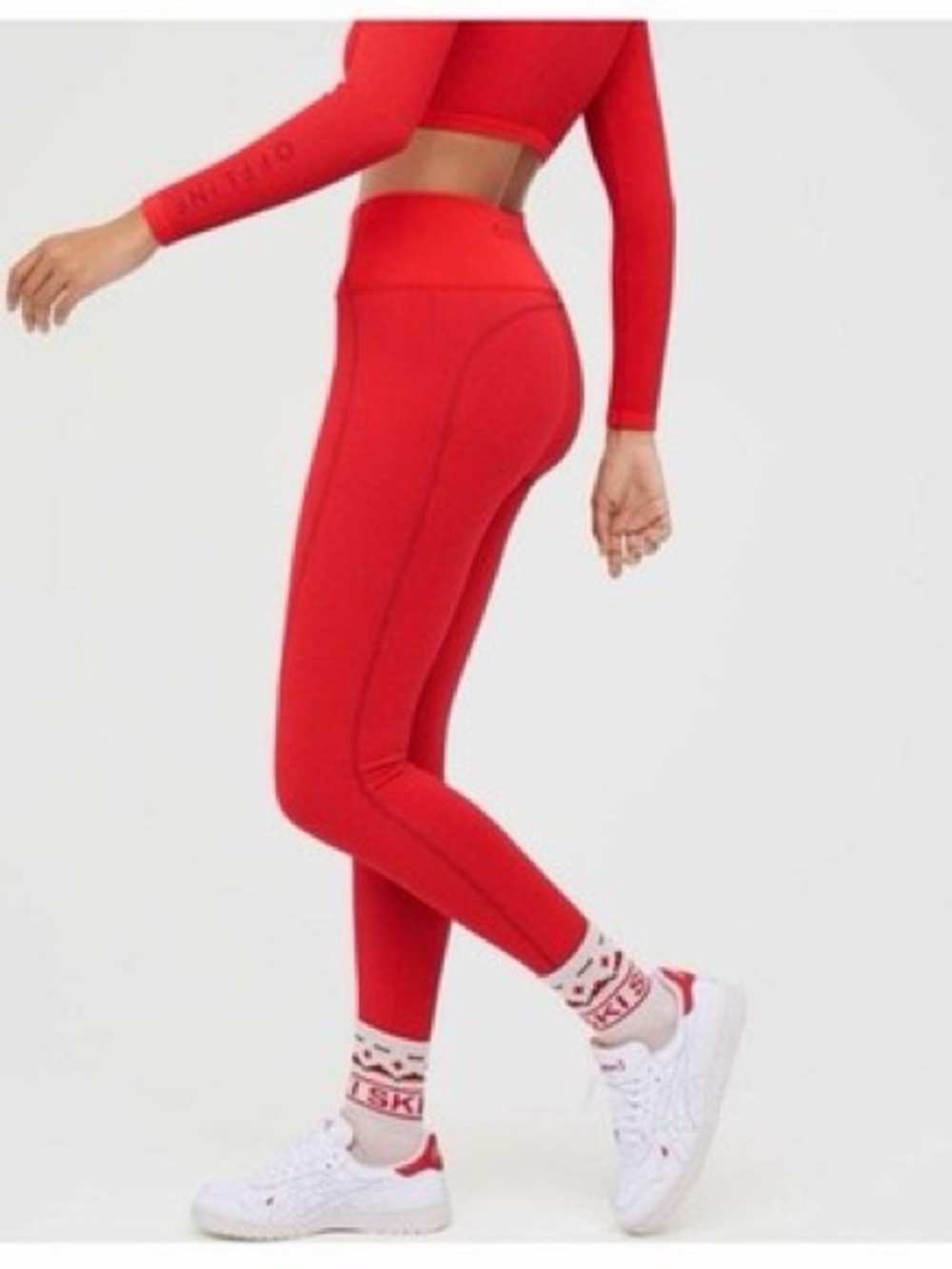 Aerie Offline High-Waist Red Sculpting Leggings